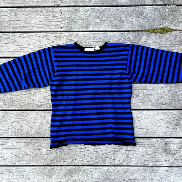 Item 38 Striped Merino Wool sweater, Mens S, Womans L, - Picture 1 of 3